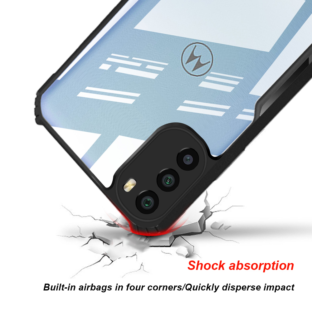 Picture of For Motorola Moto G52 / Moto G82 / Moto G62 Xundd Cases Shockproof TPU Bumper Hard Clear Acrylic Mobile Phone Case For Motorola Moto G52 / Moto G82 / Moto G62 Back Cover