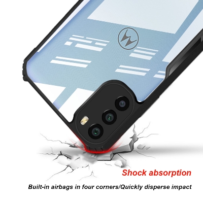 Picture of For Motorola Moto G52 / Moto G82 / Moto G62 Xundd Cases Shockproof TPU Bumper Hard Clear Acrylic Mobile Phone Case For Motorola Moto G52 / Moto G82 / Moto G62 Back Cover