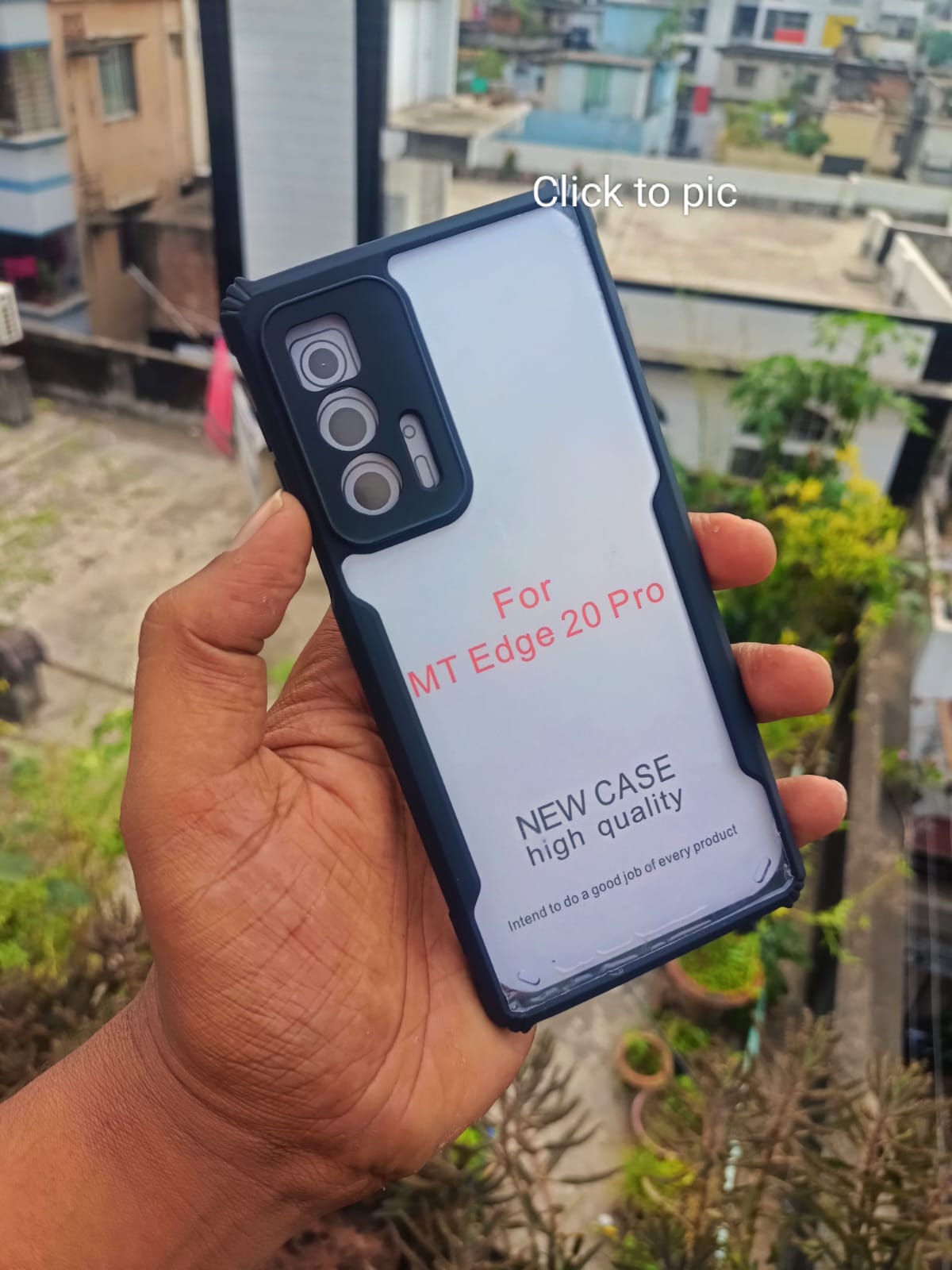 Picture of For Motorola Edge 20 Pro Xunddu Shockproof TPU Bumper Clear Acrylic Mobile Phone Case For Motorola Edge 20 Pro Back Cover