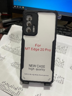 Picture of For Motorola Edge 20 Pro Xunddu Shockproof TPU Bumper Clear Acrylic Mobile Phone Case For Motorola Edge 20 Pro Back Cover