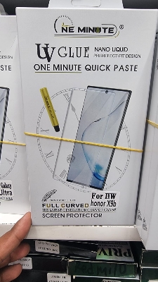 Picture of For honor X9B (A+ GRADE) Premium UV Tempered Glass Screen Protector Curved with Liquid Glue and UV Light -Transparent Clear