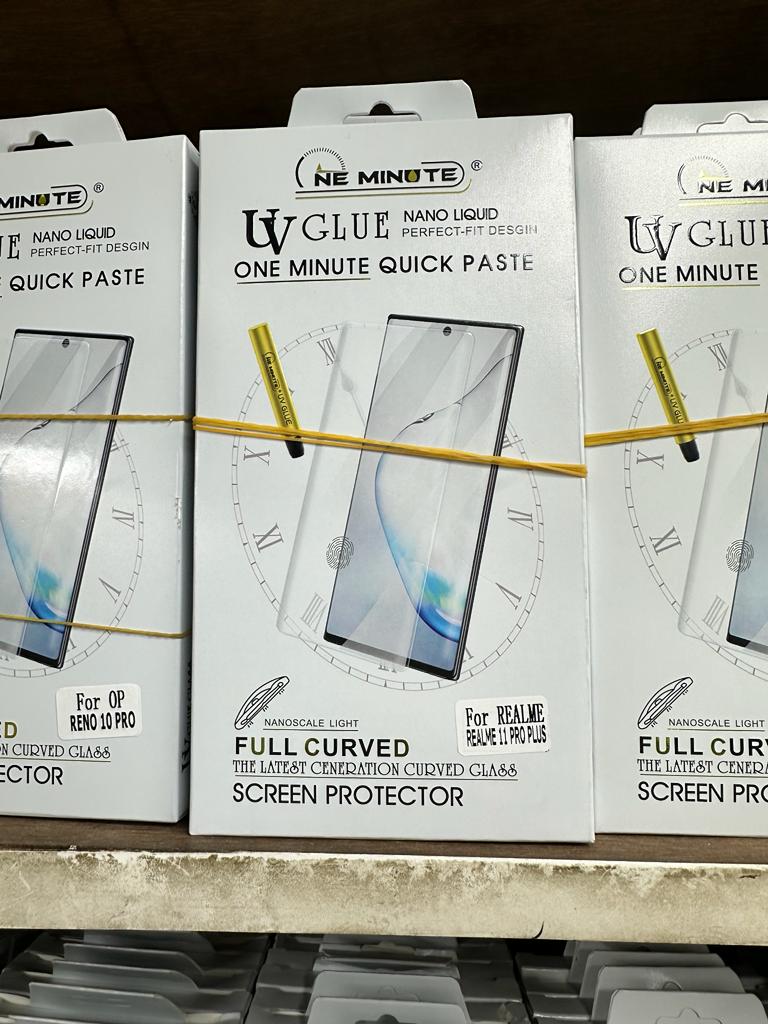 Picture of FOR REALME 10 PRO PLUS/11 PRO/11 PRO PLUS/12 PRO/12 PRO PLUS TRANSPARENT UV LIGHT ADHESIVE TEMPERED GLASS SCREEN PROTECTOR