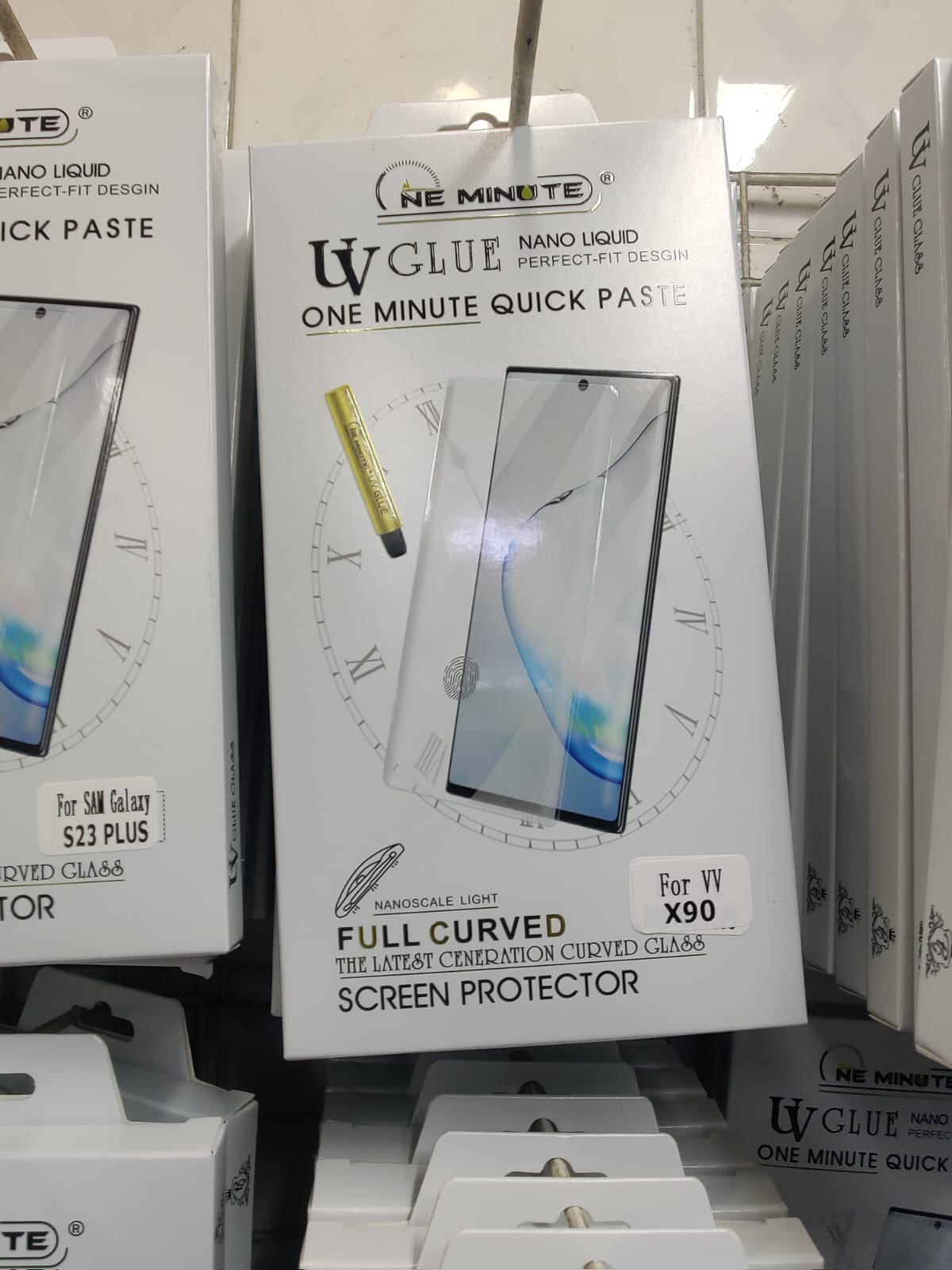 Picture of UV Light Adhesive Tempered Glass Screen Protector for VIVO X90 Pro Plus / X90 Pro / X90 Transparent