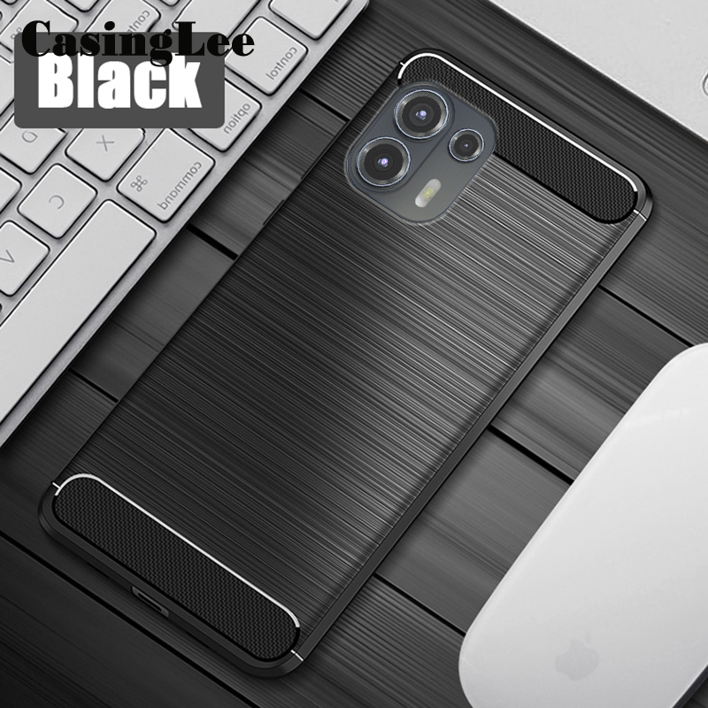 Picture of Casinglee For Motorola Edge 20 Lite / Moto Edge 20 Fusion Case Carbon fiber drawing Soft Silicon Back Cover for Moto Edge 20 Lite / Moto Edge 20 Fusion Phone cases For girls and Boys