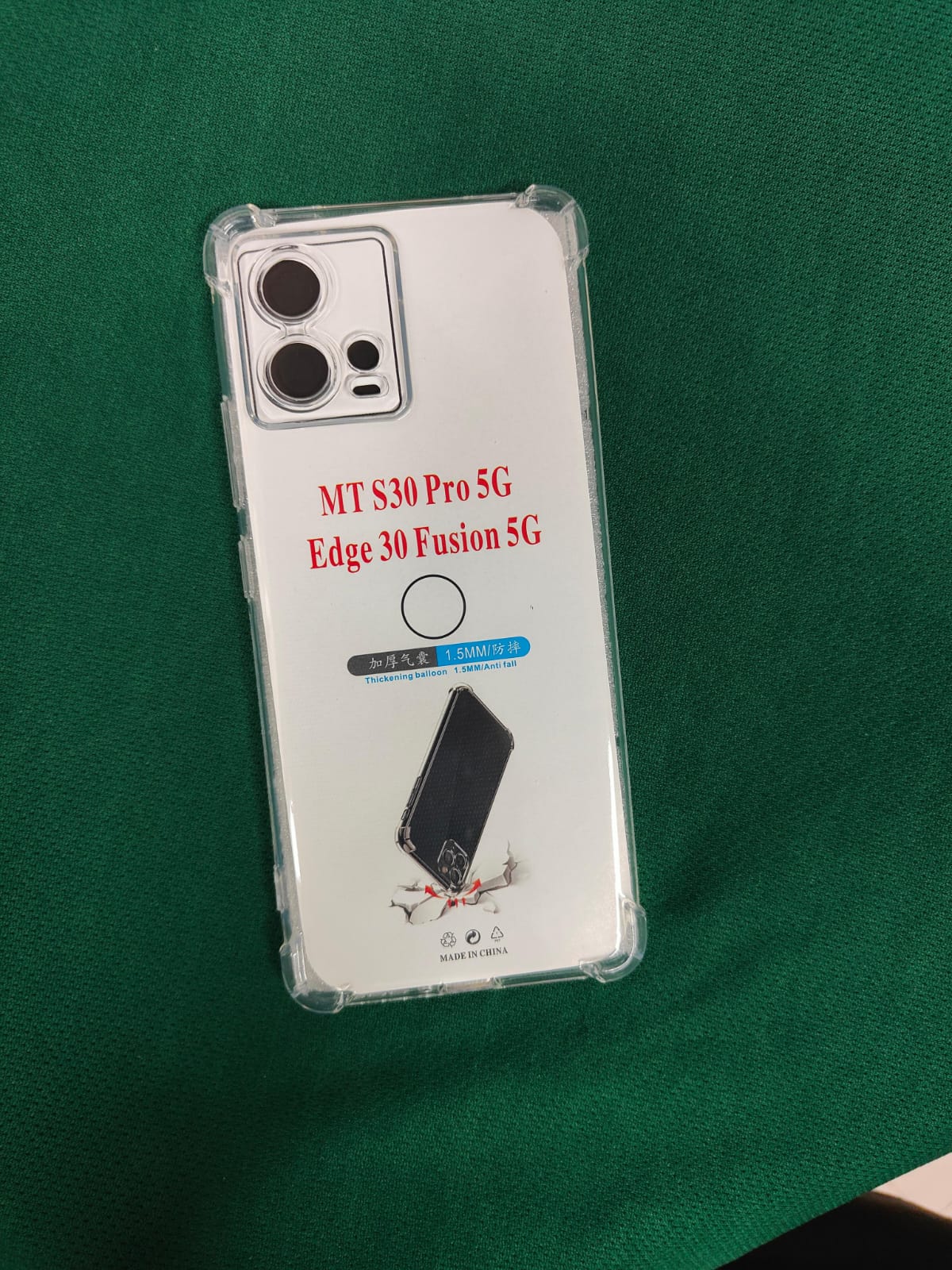 Picture of Motorola Edge 30 Fusion/Motorola Moto S30 Pro Premium Silicone Case Crystal Clear Soft TPU Ultra-Thin Transparent Flexible Protective Mobile Phone Back Cover