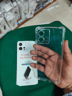 Picture of Motorola Edge 30 Fusion/Motorola Moto S30 Pro Premium Silicone Case Crystal Clear Soft TPU Ultra-Thin Transparent Flexible Protective Mobile Phone Back Cover