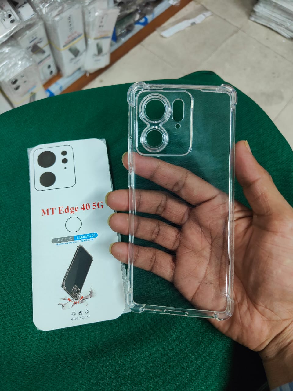 Picture of Motorola Edge 40 Premium Silicone Case Crystal Clear Soft TPU Ultra-Thin Transparent Flexible Protective Mobile Phone Back Cover