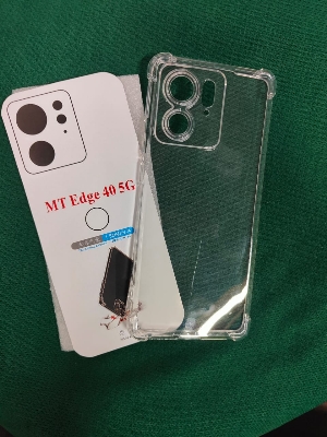 Picture of Motorola Edge 40 Premium Silicone Case Crystal Clear Soft TPU Ultra-Thin Transparent Flexible Protective Mobile Phone Back Cover