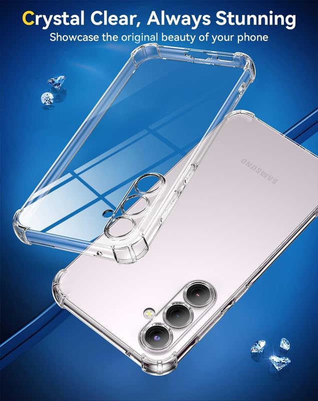 Picture of Samsung Galaxy S23 FE 5G TPU Back Cover Shockproof Silicone Bumper - Transparent (With Camera Protection)