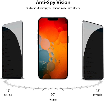 Picture of For Oppo F21 Pro/ F21 Pro 5G Anti Spy Privacy Screen Protector 9H Hardness Full Screen Glass Protector