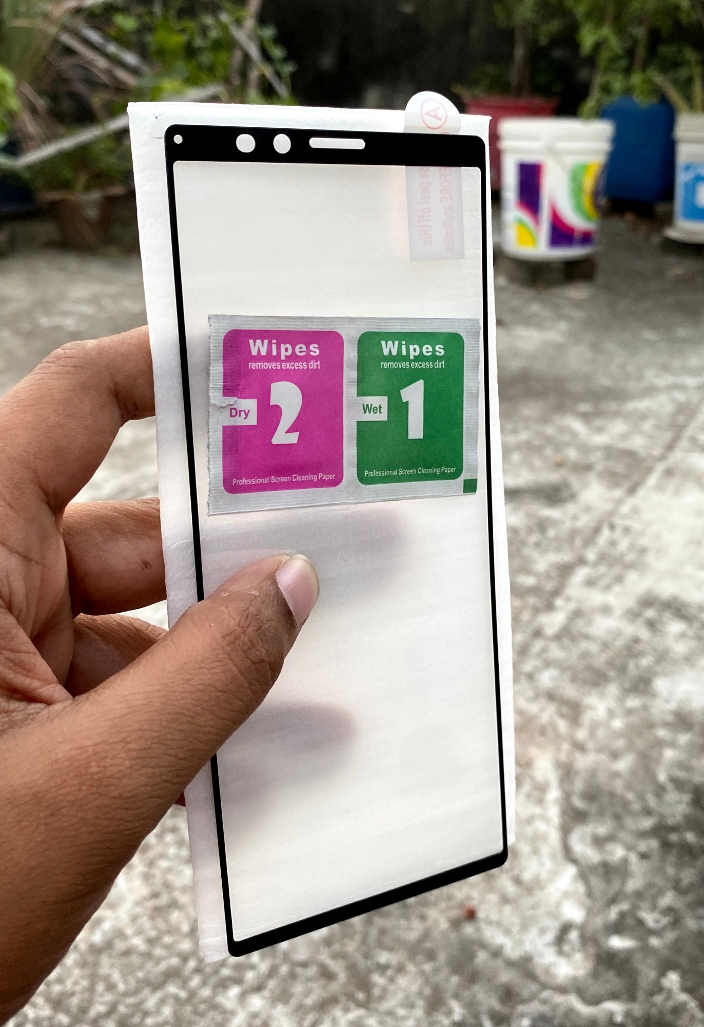 Picture of For Sony Xperia 1 Full Tempered Glass Full Glue Premium Quality Ultra Clear Anti-scratch, Anti Oil Stains Screen Protector Edge To Edge Full Screen Coverage Glass Protector