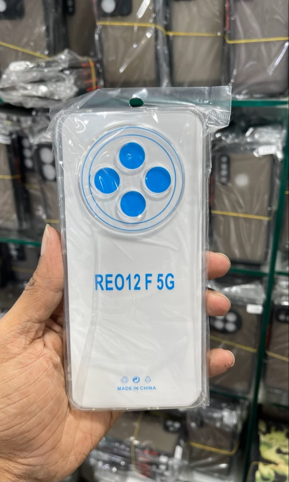 Picture of Phone case For OPPO Reno 12F Back cover Air Protection Silicone Clear Transparent Shockproof Cover For OPPO Reno 12F 5G Cover cases