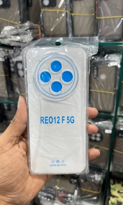 Picture of Phone case For OPPO Reno 12F Back cover Air Protection Silicone Clear Transparent Shockproof Cover For OPPO Reno 12F 5G Cover cases