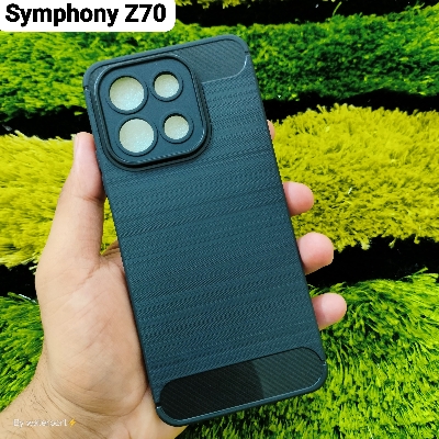 Picture of For Symphony Z70 Slim Carbon Case Liquid Silicone Stylish and Protective Back Cover Case for Your Device