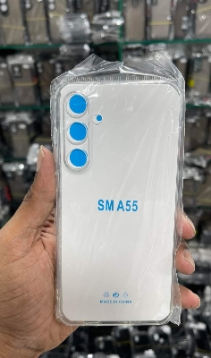 Picture of For Samsung A55 (5G) Soft Transparent shockproof Tpu Back Case/Cover Water Colour, With Camera and side Bumper protection.