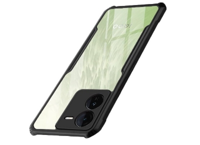 Picture of TheGiftKart ShockProof Crystal Clear Back Cover Case for IQOO Z9 5G | 360 Degree Protection | Protective Design | Transparent Back Cover Case for IQOO Z9 5G (PC & TPU, Black Bumper)