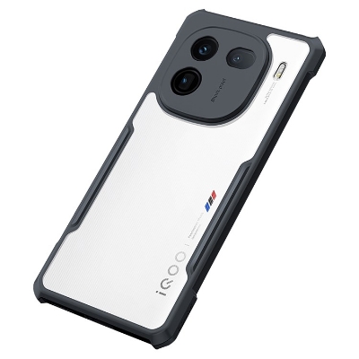 Picture of For Vivo IQOO 12 - Transparent Silica Gel Matte ShockProof Slim Thin Back Cover Phone Case With Bumper