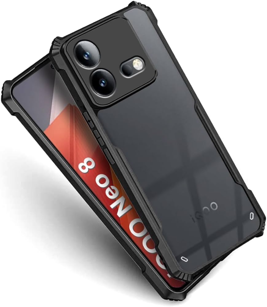 Picture of For vivo iQOO Neo8 Hard Clear Acrylic Shockproof TPU Bumper Mobile Phone Case Back Cover