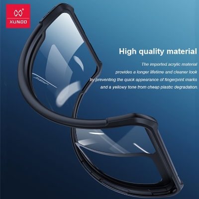 Picture of For vivo iQOO Neo8 Hard Clear Acrylic Shockproof TPU Bumper Mobile Phone Case Back Cover