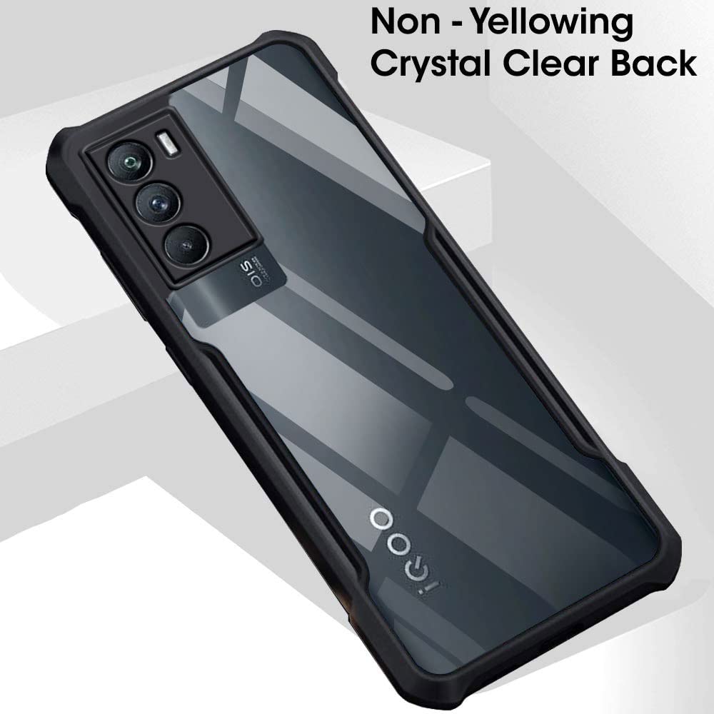 Picture of For vivo iQOO 9 SE Edge-Reinforced Shockproof Cushion xundd Back Clear Hybrid Transparent Hard Cover Casing