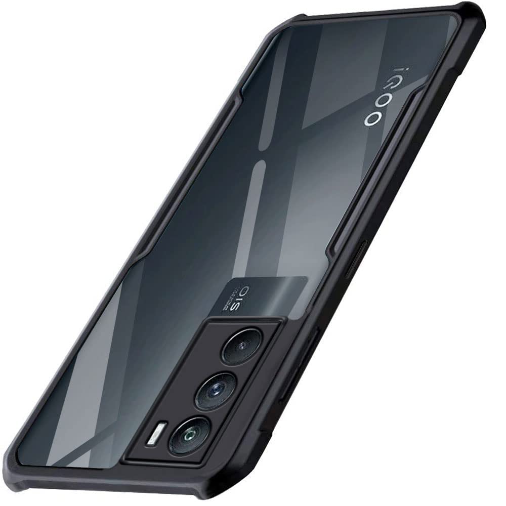 Picture of For vivo iQOO 9 SE Edge-Reinforced Shockproof Cushion xundd Back Clear Hybrid Transparent Hard Cover Casing