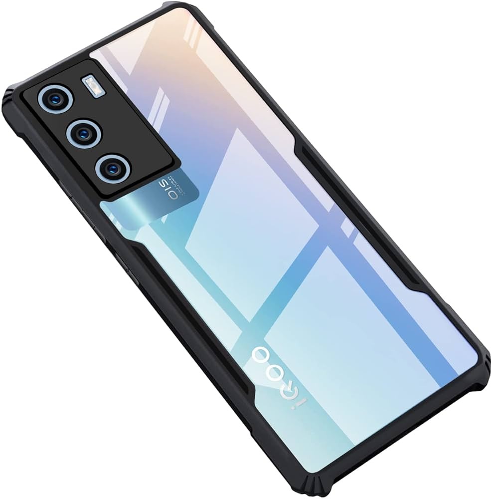 Picture of For vivo iQOO 9 SE Edge-Reinforced Shockproof Cushion xundd Back Clear Hybrid Transparent Hard Cover Casing