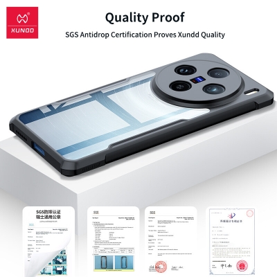 Picture of Xundd Case For VIVO X100 Pro Transparent bumper Back Cover Xundd Hard Phone Case