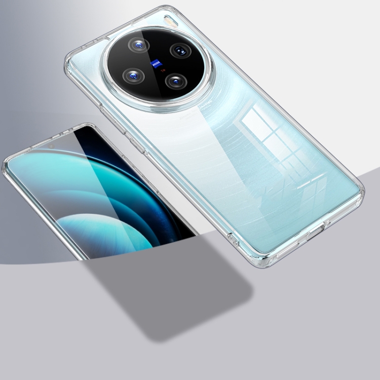 Picture of For Vivo X100 Pro Shockproof TPU Bumper Clear Soft Silicone Acrylic Mobile Phone Case [ Pani Cover ] Back Cover