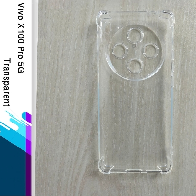Picture of For Vivo X100 Pro Shockproof TPU Bumper Clear Soft Silicone Acrylic Mobile Phone Case [ Pani Cover ] Back Cover