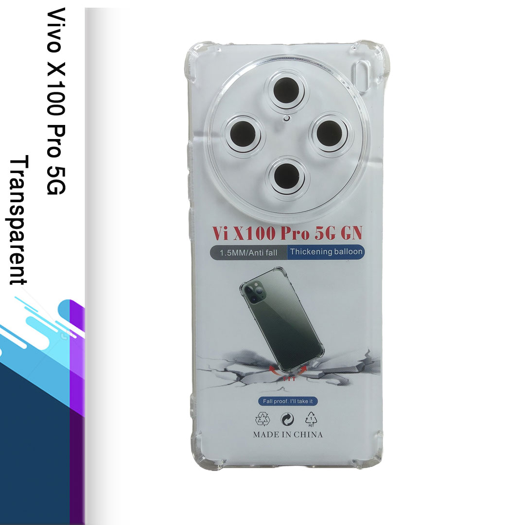 Picture of For Vivo X100 Pro Shockproof TPU Bumper Clear Soft Silicone Acrylic Mobile Phone Case [ Pani Cover ] Back Cover