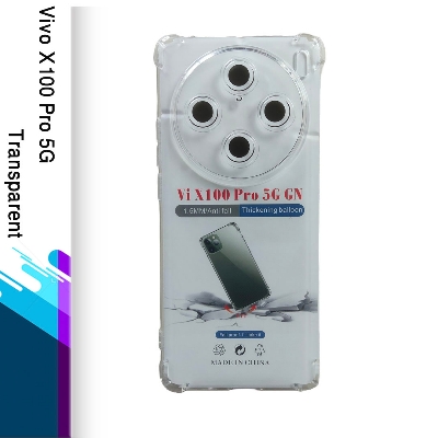 Picture of For Vivo X100 Pro Shockproof TPU Bumper Clear Soft Silicone Acrylic Mobile Phone Case [ Pani Cover ] Back Cover