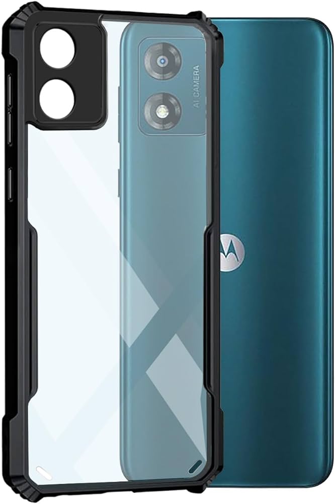 Picture of For Motorola Moto G04s Edge-Reinforced Shockproof Cushion xundd Back Clear Hybrid Transparent Hard Cover Casing