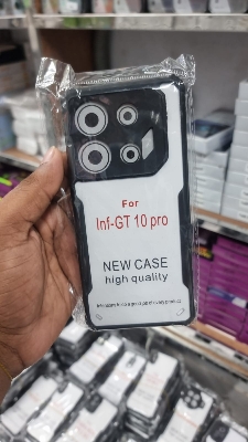 Picture of For Infinix GT 10 Pro Edge-Reinforced Shockproof Cushion Back Clear Hybrid Transparent Hard Cover Casing