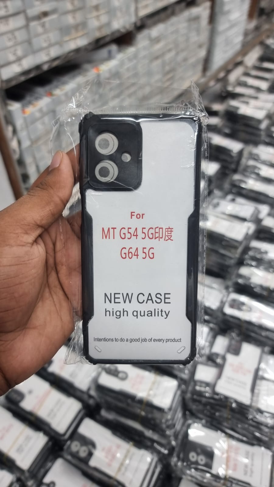 Picture of For Motorola Moto G64 Hard Clear Acrylic Shockproof TPU Bumper Mobile Phone Case Back Cover