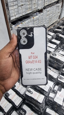 Picture of For Motorola Moto E14 Hard Clear Acrylic Shockproof TPU Bumper Mobile Phone Case Back Cover