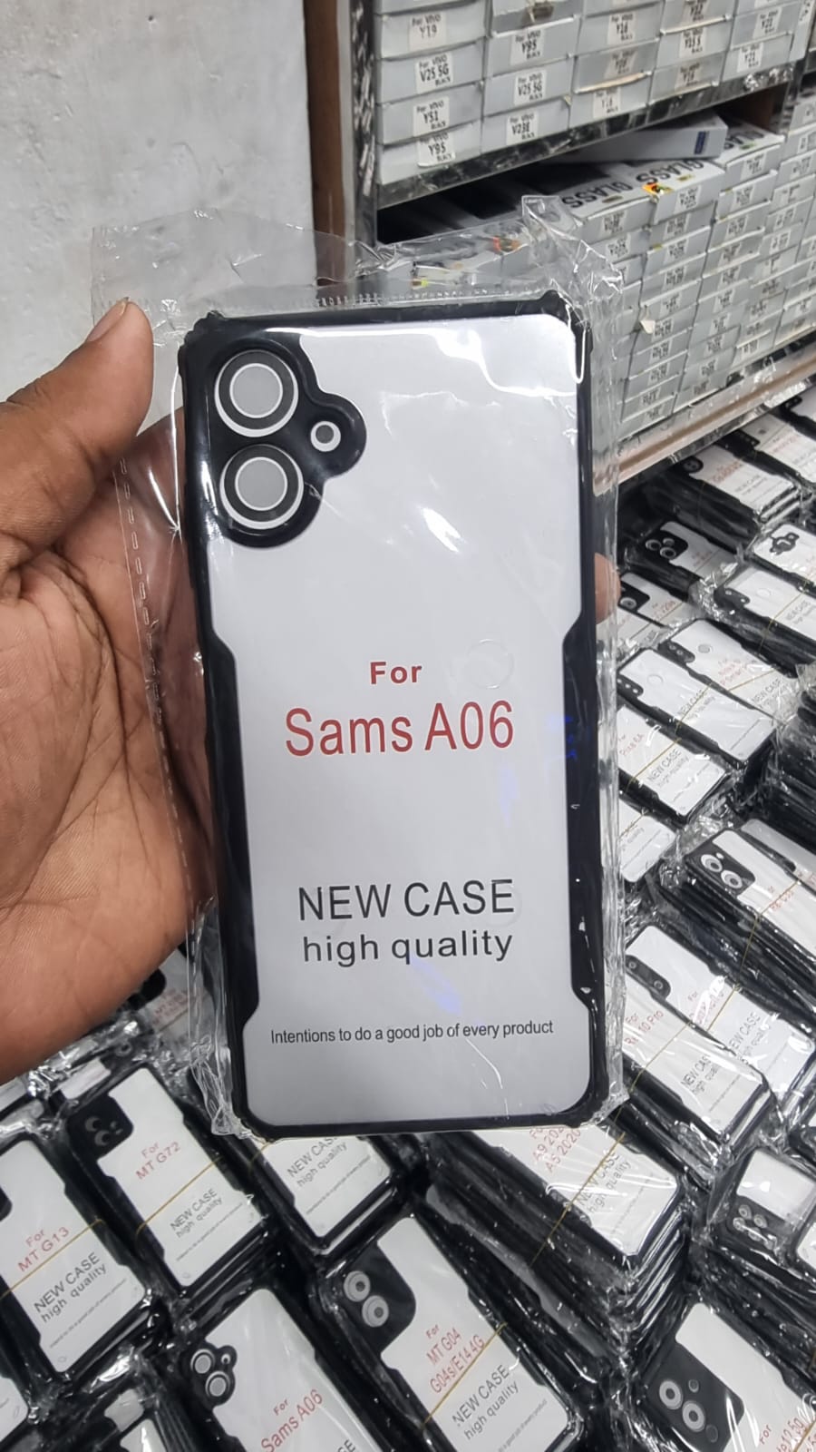 Picture of For Samsung Galaxy A06 Hard Clear Acrylic Shockproof TPU Bumper Mobile Phone Case Back Cover