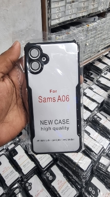 Picture of For Samsung Galaxy A06 Hard Clear Acrylic Shockproof TPU Bumper Mobile Phone Case Back Cover