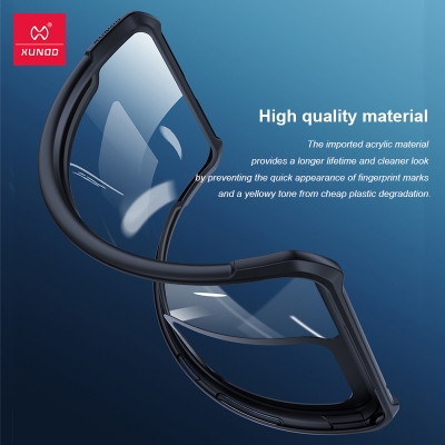 Picture of For Samsung Galaxy A06 Hard Clear Acrylic Shockproof TPU Bumper Mobile Phone Case Back Cover