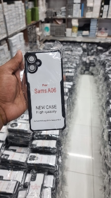 Picture of For Samsung Galaxy A06 Hard Clear Acrylic Shockproof TPU Bumper Mobile Phone Case Back Cover