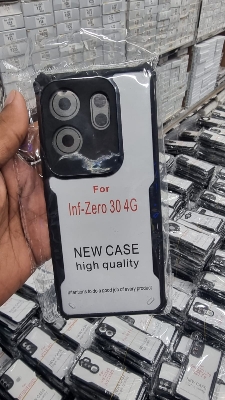 Picture of For Infinix Zero 30 Hard Clear Acrylic Shockproof TPU Bumper Mobile Phone Case Back Cover