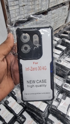 Picture of For Infinix Zero 30 Hard Clear Acrylic Shockproof TPU Bumper Mobile Phone Case Back Cover