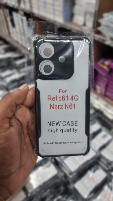 Picture of For Realme C61 Edge-Reinforced Shockproof Cushion Back Clear Hybrid Transparent Hard Cover Casing