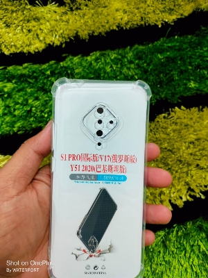 Picture of Soft Tpu Transparent Back Cover For Vivo V17 / Y9s / S1 / S1 Pro Back Case Cystral Clear Stock Prof Mobile Phone Back Cover