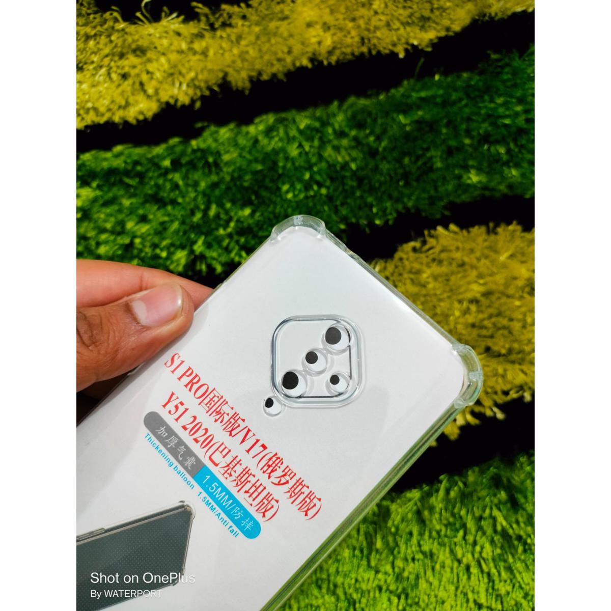 Picture of Soft Tpu Transparent Back Cover For Vivo V17 / Y9s / S1 / S1 Pro Back Case Cystral Clear Stock Prof Mobile Phone Back Cover