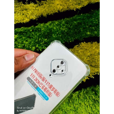 Picture of Soft Tpu Transparent Back Cover For Vivo V17 / Y9s / S1 / S1 Pro Back Case Cystral Clear Stock Prof Mobile Phone Back Cover