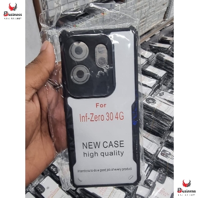 Picture of Infinix Zero 30 4G Edge-Reinforced Shockproof Cushion Back Clear Hybrid Transparent Hard Cover Casing