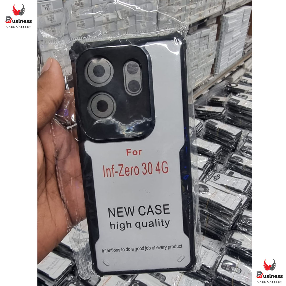 Picture of Infinix Zero 30 4G Edge-Reinforced Shockproof Cushion Back Clear Hybrid Transparent Hard Cover Casing