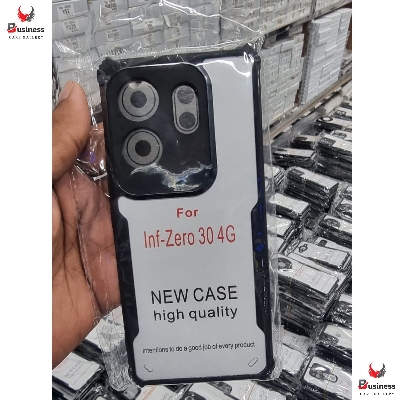 Picture of Infinix Zero 30 4G Edge-Reinforced Shockproof Cushion Back Clear Hybrid Transparent Hard Cover Casing