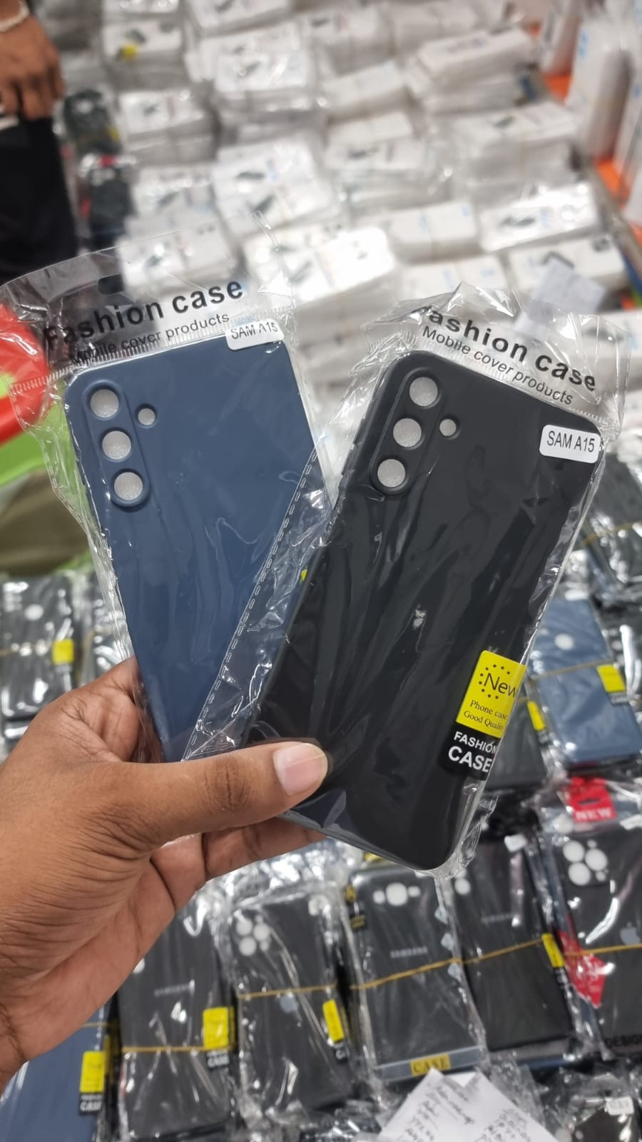 Picture of For Samsung Galaxy A15 Heavy Strong Liquid Silicone Soft Gel Rubber Shockproof Back Cover