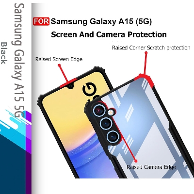 Picture of For Samsung Galaxy A15 Cases Shockproof Airbag Bumper Soft Back Transparent Shell Covers Xundd Protective Back Cover